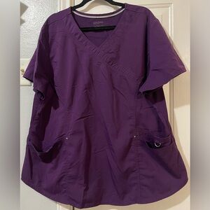 Scrubstar Women's V-Neck Purple Top
